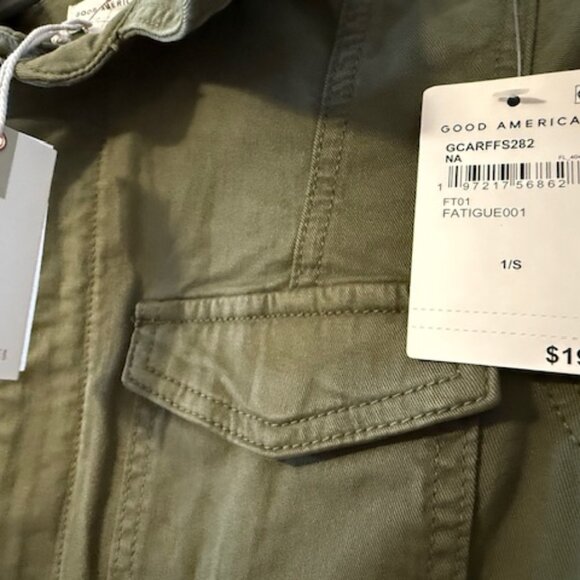 Good American Women's Fit For Success Green Utility Jumpsuit Size SMALL-NWT - Picture 5 of 8